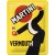 Placa metalica Martini - Vermouth Waiter Yellow